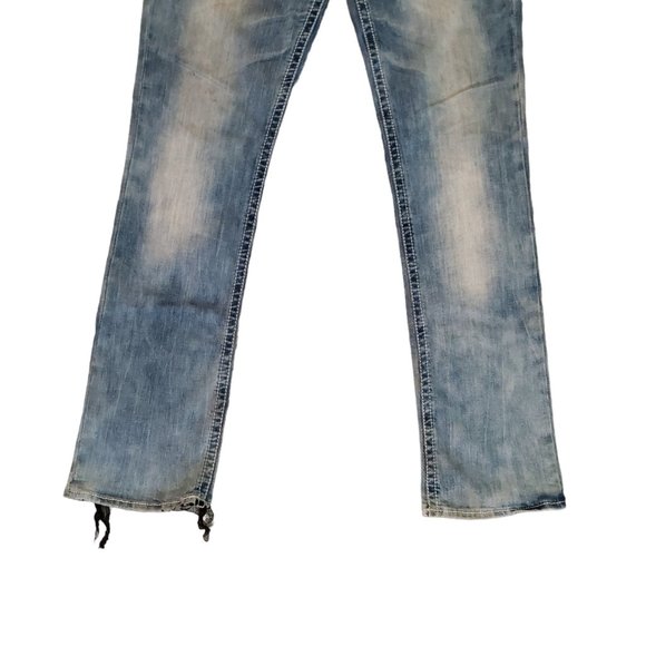 Salvage (Buckle) Havoc 32R (Meas 34x33.5 10" Rise) Slim Straight Med Jeans A4 - Picture 4 of 10